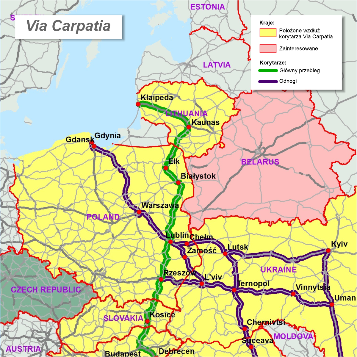 Via Carpatia rdzeniem Trójmorza